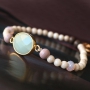 Prachtvoller Schmuck mit Halb Edelstein Anh&auml;nger als stilvoller Blickfang