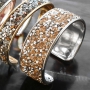 Prachtvolle Armb&auml;nder mit Crystal Diamond tape und Crytal Glitzer tape f&uuml;r einen funkelnden Glitzer Look!