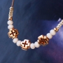 Schmuck Set im Ethno Look aus Metall DQ gemacht in rosegold & Macram&eacute; Band!
