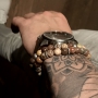 Mach super Winter Schmuck f&uuml;r M&auml;nner mit u.a. Naturstein Perlen, DQ Metall und Leder.