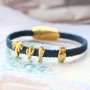 Modernen robusten schicken Schmuck machen Sie selbst mit unserer sch&ouml;nen trendy flach Kordel Denim und trendy gesteppt Kordel. Der Trend von jetzt!
