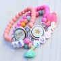 Acryl Perlen sind super farbenfroh, sch&ouml;n zur Verarbeitung in fr&ouml;hlichem Schmuck und Accessoires f&uuml;r Kinder.