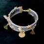Shiny Schmuck aus Imitat Wildleder mit Strass, Swarovski und DQ Metall