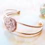 H&uuml;bscher Schmuck mit neuen Fassungen und neuen Cabochons von Polaris Elements und DQ Leder