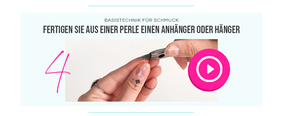 Fertigen Sie aus einer Perle einen Anhänger oder Hänger